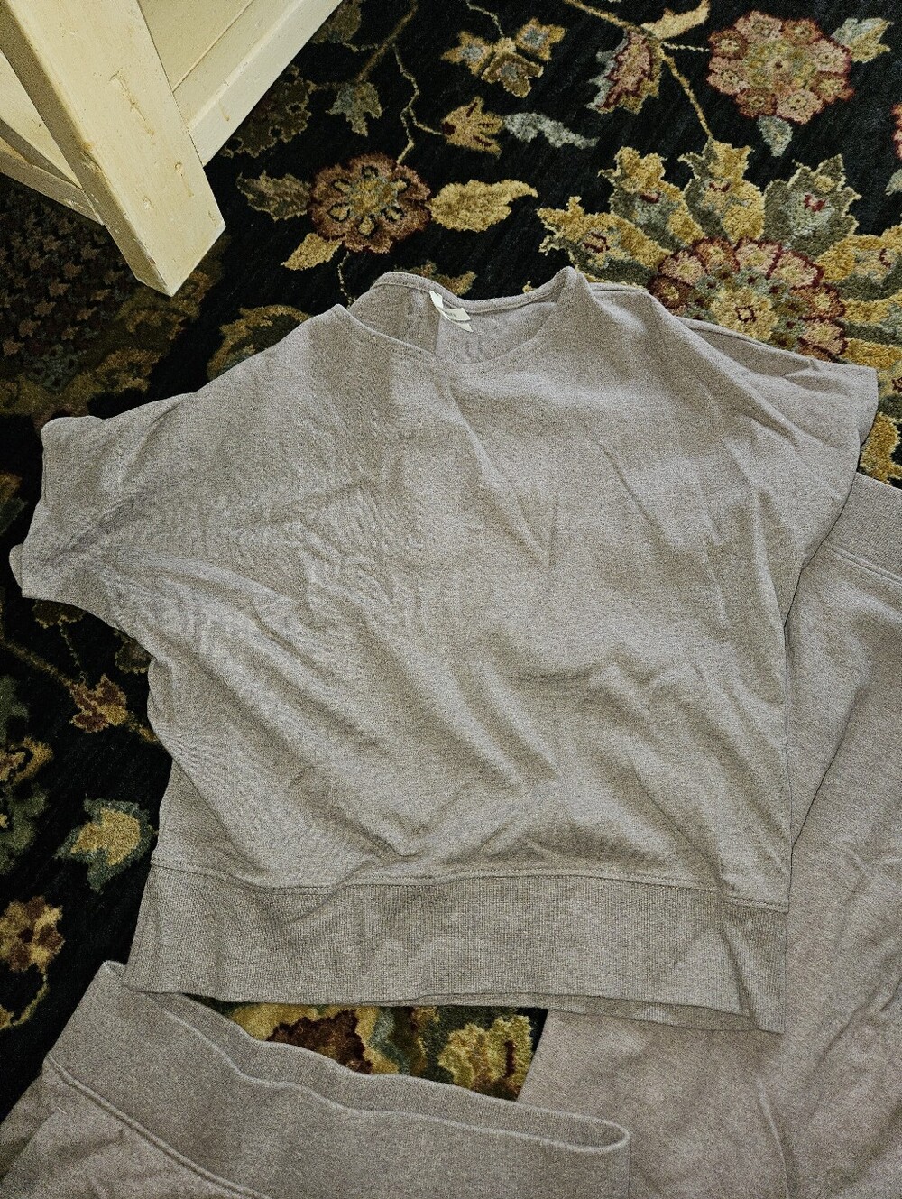 Cozy Heathered Lounge Set - Top, Shorts & Pants, Pact Medium - Picture 2 of 7